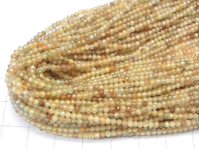 【動画】【素晴らしい輝き】宝石質天然マルチカラージルコンAAA- 極小ラウンドカット2mm 1連(約38cm) サムネイル4