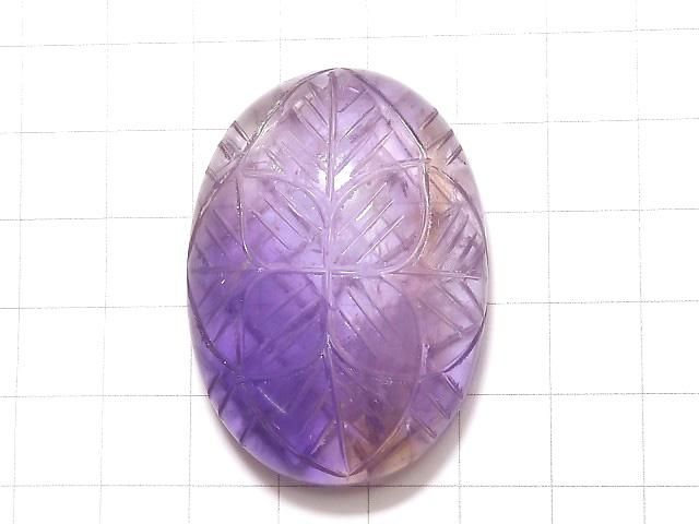 【動画】【1点もの】宝石質アメトリンAAA- 彫刻入りカボション 1個 NO.196 サムネイル2