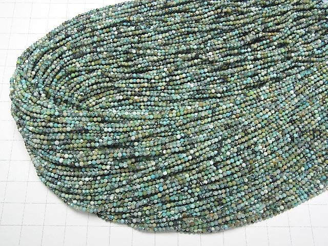 【動画】【素晴らしい輝き】ターコイズAA 極小ラウンドカット2mm 1連(約37cm) サムネイル4