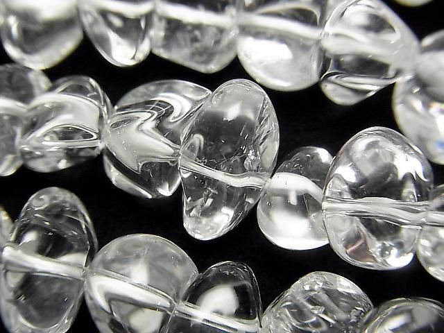 【動画】宝石質クリスタルAAA- チップ(ミニタンブル) 1連(約38cm)の画像