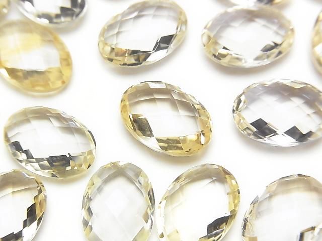 【動画】宝石質シトリンAAA- ルース オーバルカット14×10mm 2粒の画像