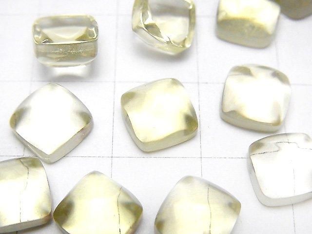 【動画】宝石質レモンクォーツAAA シュガーローフカット8×8mm 2個 サムネイル2