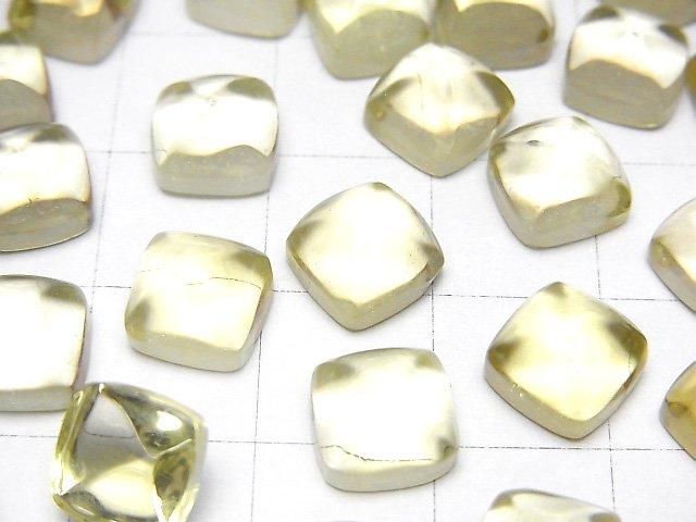 【動画】宝石質レモンクォーツAAA シュガーローフカット8×8mm 2個 サムネイル3