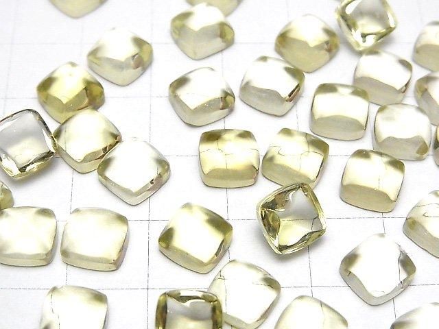 【動画】宝石質レモンクォーツAAA シュガーローフカット8×8mm 2個 サムネイル4