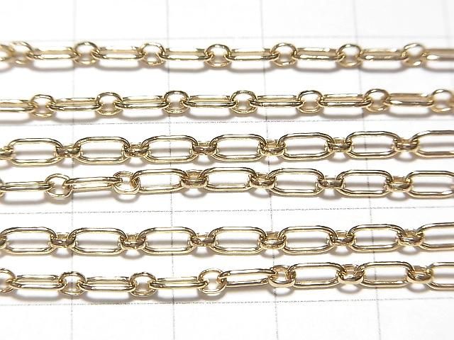 14KGF ロングアンドショートチェーン 2.7mm幅 10センチ サムネイル2