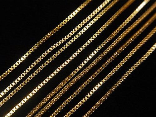 14KGF ボックスチェーン 約0.7mm幅 10センチの画像