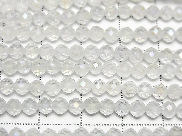 【動画】【素晴らしい輝き】アクアクリスタル ラウンドカット4mm 1連(約37cm) サムネイル2