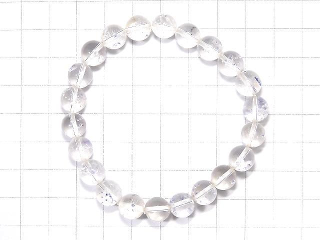 【動画】【1点もの】フローライトインクォーツ ラウンド8.5mm 1連(ブレス) NO.206 サムネイル2