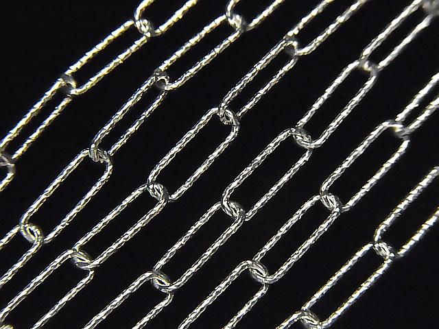 Silver925 ダイヤカットケーブルチェーン 10センチの画像
