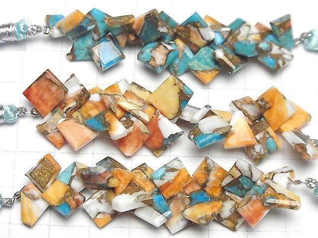 【動画】オイスターカッパーターコイズAAA ラフスライスカット 1連(約5cm) サムネイル3