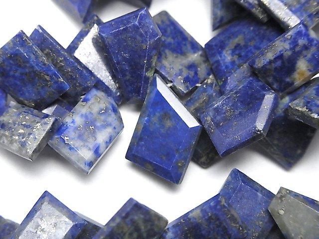 【動画】ラピスラズリAA+ ラフスライスカット 半連/1連(約8cm)の画像