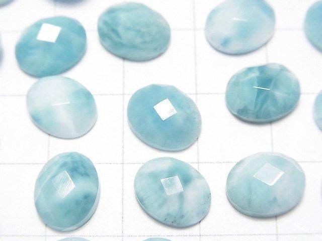 【動画】ラリマーAA++ オーバル カボションカット10×8mm 2個 サムネイル2