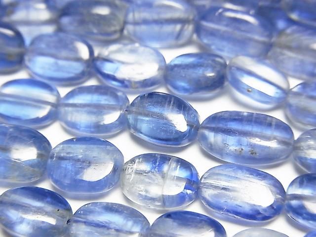 【動画】宝石質カイヤナイトAA++ オーバル 半連/1連(約38cm)の画像