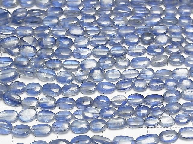 【動画】宝石質カイヤナイトAA++ オーバル 半連/1連(約38cm) サムネイル3