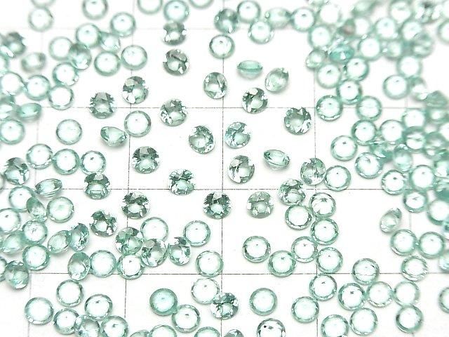 【動画】宝石質ブルーグリーンアパタイトAAA ルース ラウンドファセットカット3×3mm 5粒 サムネイル4