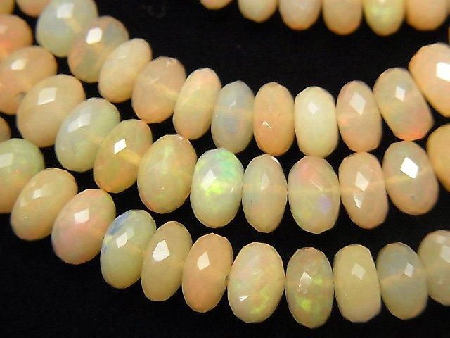 【動画】エチオピア産オパールAA++ ボタンカット 1連(約38cm)の画像