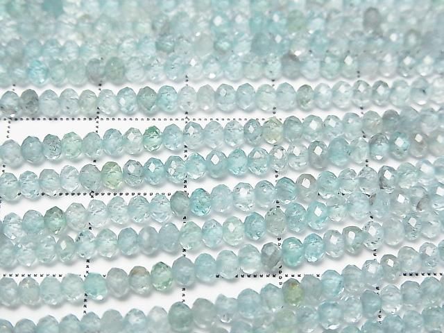 【動画】【素晴らしい輝き】アパタイトAA++ 小粒ボタンカット3×3×2mm 1連(約37cm) サムネイル2