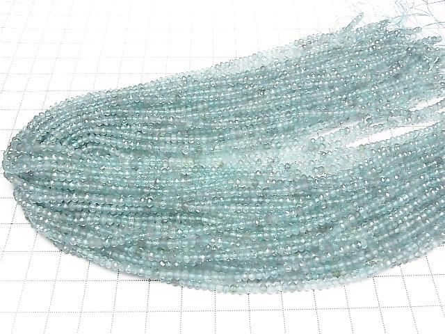 【動画】【素晴らしい輝き】アパタイトAA++ 小粒ボタンカット3×3×2mm 1連(約37cm) サムネイル4