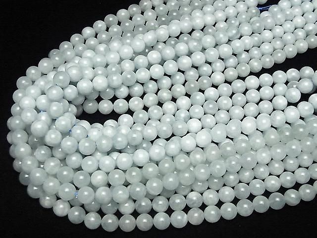 【動画】アクアマリンAA+ ラウンド8mm 半連/1連(約36cm) サムネイル4