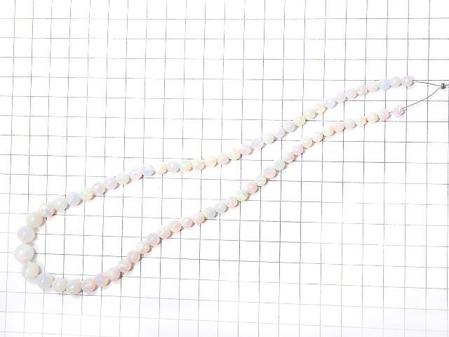 【動画】【1点もの】最上級プレシャスオパールAAAAA ラウンド4.5~9mm サイズグラデーション 1連(約39cm) NO.2 サムネイル3