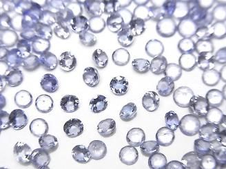 【動画】宝石質タンザナイトAAA ルース ラウンドファセットカット3×3mm 10粒