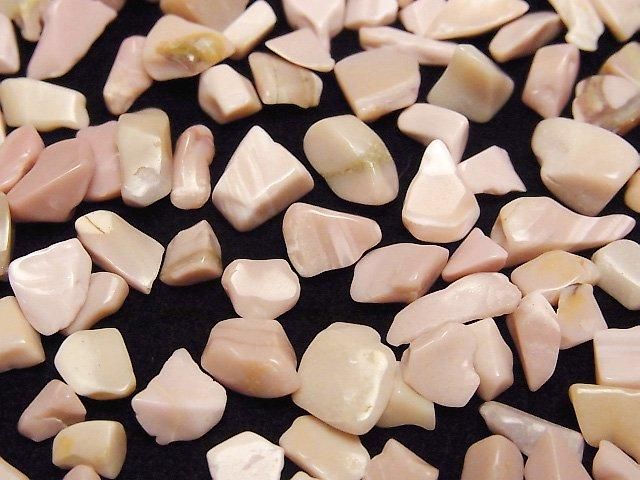 オーストラリア産ピンクオパールAAA- 穴なしチップ(さざれ) 100グラムの画像