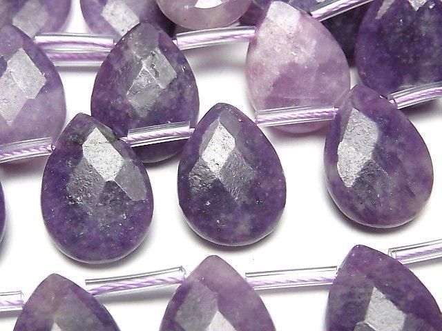 【動画】レピドライトAA++ ペアシェイプカット18×13mm 半連/1連(約31cm)の画像