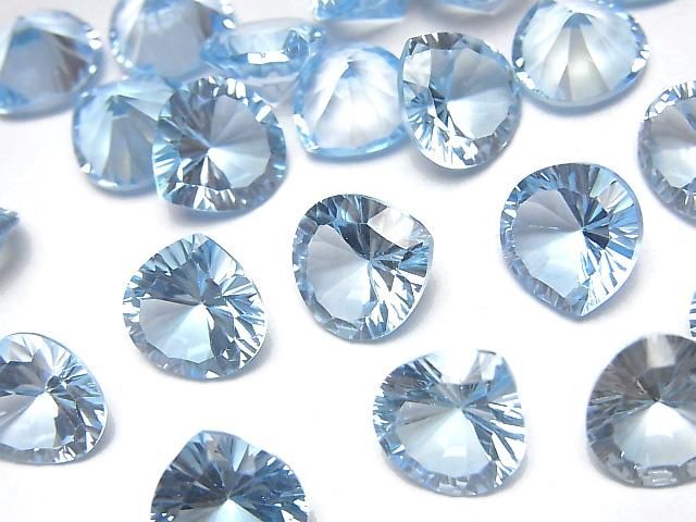 【動画】宝石質スカイブルートパーズAAA ルース マロン コンケーブカット10×10mm 1粒の画像