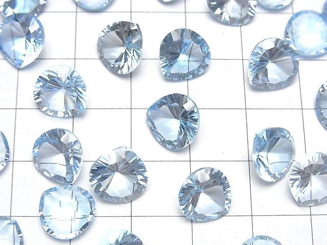 【動画】宝石質スカイブルートパーズAAA ルース マロン コンケーブカット10×10mm 1粒 サムネイル3