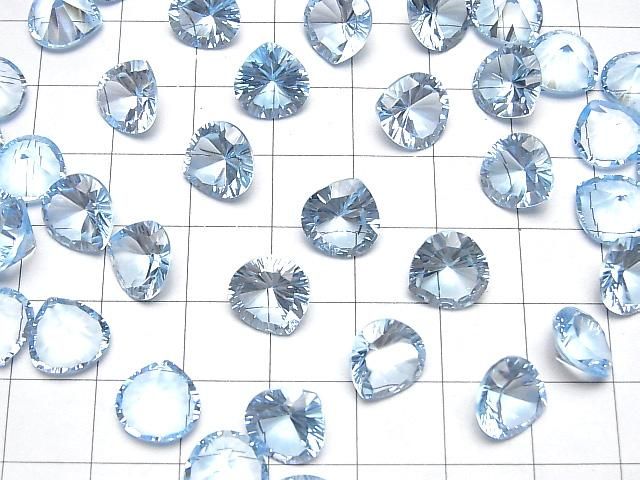 【動画】宝石質スカイブルートパーズAAA ルース マロン コンケーブカット10×10mm 1粒 サムネイル4