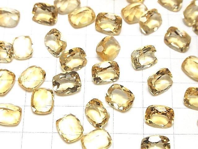 【動画】宝石質シトリンAAA ルース レクタングルファセットカット10×8mm 3粒 サムネイル4
