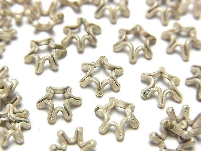 カレンシルバー ビーズキャップ8×8×3mm 6個の画像