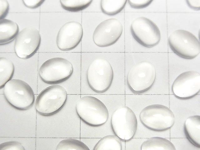 【動画】宝石質ホワイトムーンストーンAAA オーバル カボション8×6mm 5個 サムネイル2