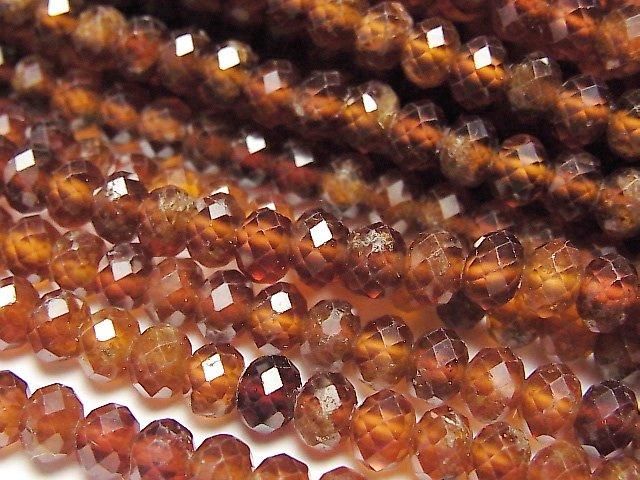 【動画】【素晴らしい輝き】ヘソナイトAA++ ボタンカット5.5×5.5×4mm 1連(約37cm)の画像