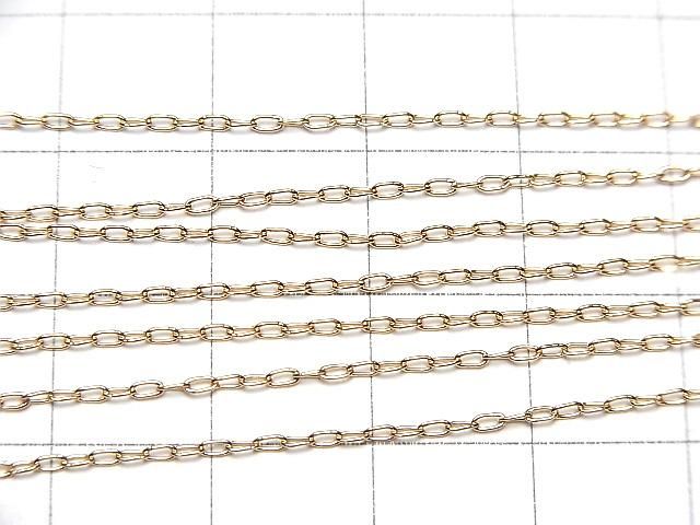 14KGF 長小豆(あずき)チェーン 1.0mm 【40cm】【45cm】【50cm】【60cm】ネックレス 1本 サムネイル3