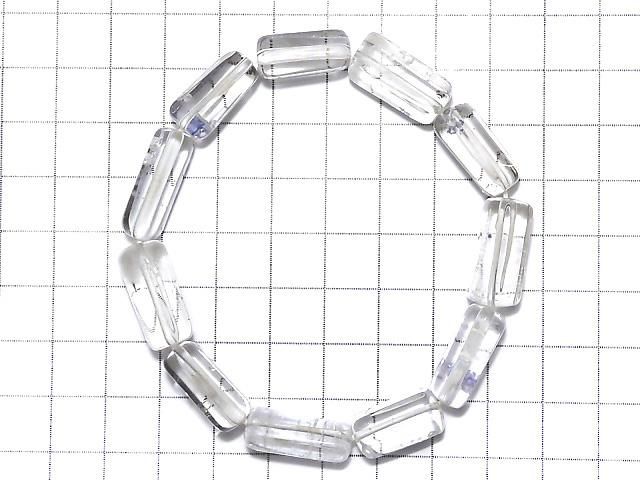 【動画】【1点もの】フローライトインクォーツ ラフチューブ~タンブルカット 1連(ブレス) NO.8 サムネイル2