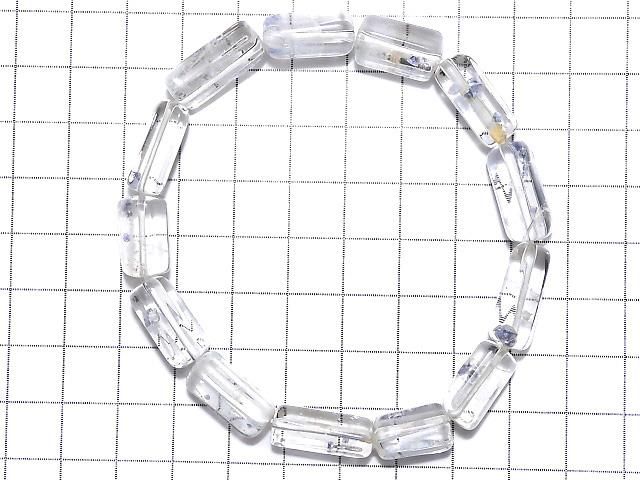【動画】【1点もの】フローライトインクォーツ ラフチューブ~タンブルカット 1連(ブレス) NO.17 サムネイル2