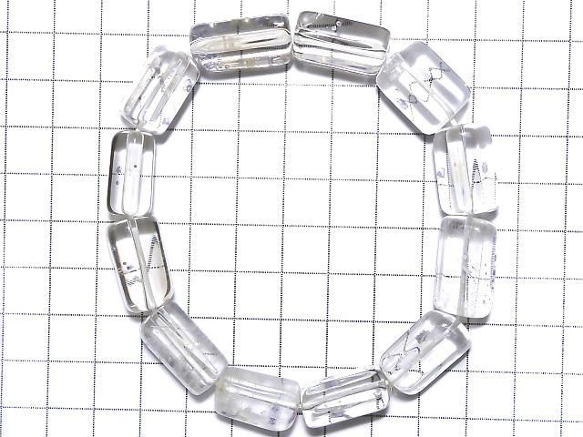 【動画】【1点もの】フローライトインクォーツ ラフチューブ~タンブルカット 1連(ブレス) NO.28 サムネイル2