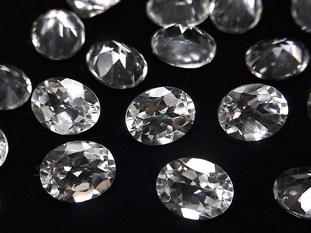 【動画】宝石質ダンビュライトAAA ルース オーバルファセットカット10×8mm 1粒の画像