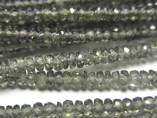 【動画】宝石質グリーンサファイアAAA　ボタンカット　半連/1連（約37cm）