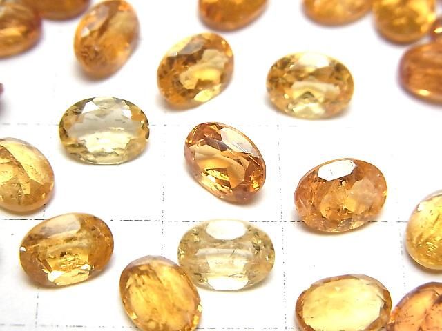 【動画】宝石質インペリアルトパーズAAA- ルース オーバルファセットカット8×6mm 2粒 サムネイル2