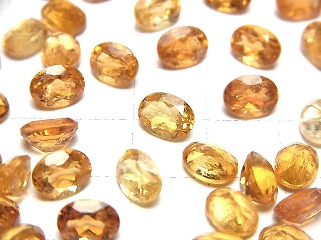 【動画】宝石質インペリアルトパーズAAA- ルース オーバルファセットカット8×6mm 2粒 サムネイル3