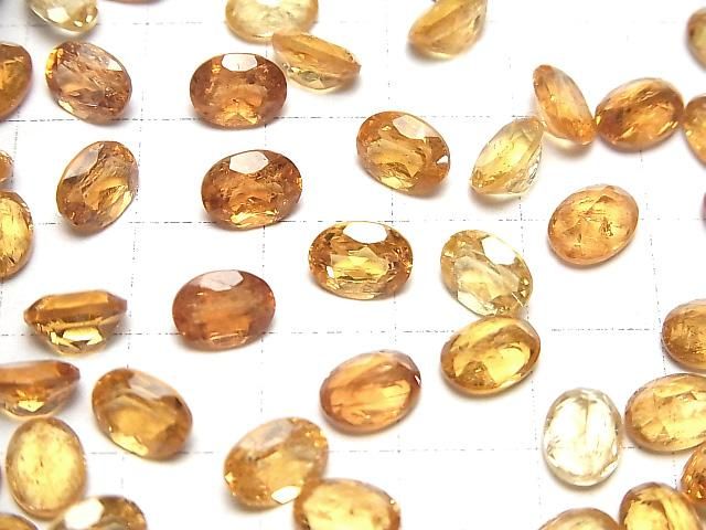 【動画】宝石質インペリアルトパーズAAA- ルース オーバルファセットカット8×6mm 2粒 サムネイル4