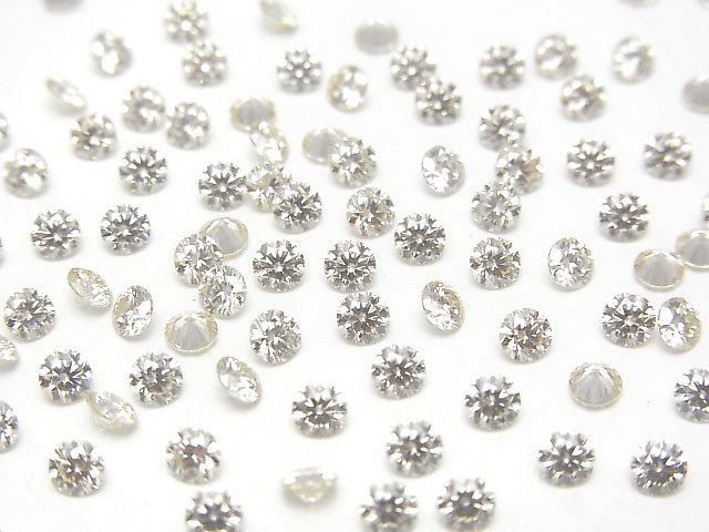 【動画】モアサナイトAAA ルース ラウンドファセットカット3×3mm 【シャンパン】 5粒の画像