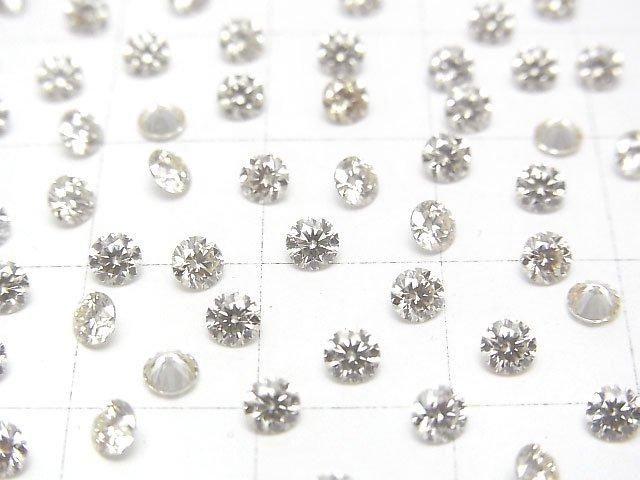 【動画】モアサナイトAAA ルース ラウンドファセットカット3×3mm 【シャンパン】 5粒 サムネイル2