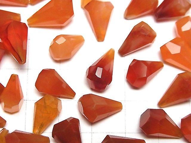 【動画】宝石質カーネリアンAA++ 片穴ラフドロップカット 3粒 サムネイル3