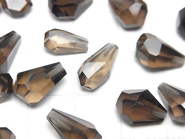 【動画】宝石質スモーキークォーツAAA 片穴ラフドロップカット 3粒 サムネイル2