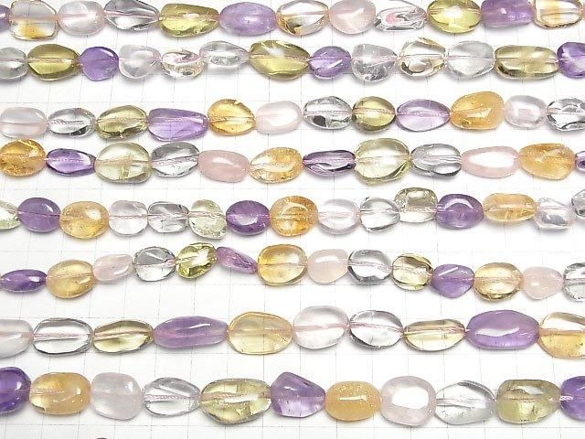 【動画】宝石質いろんな天然石AA++ タンブル 半連/1連(約38cm) サムネイル3