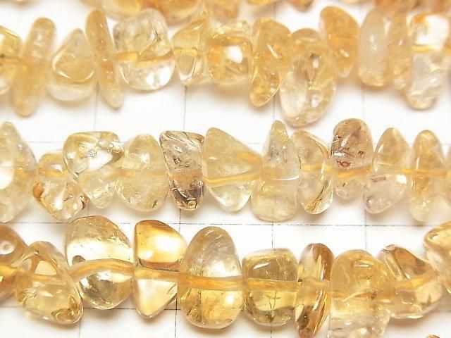 【動画】シトリンAA+ チップ(ミニタンブル) 1連(約40cm) サムネイル2