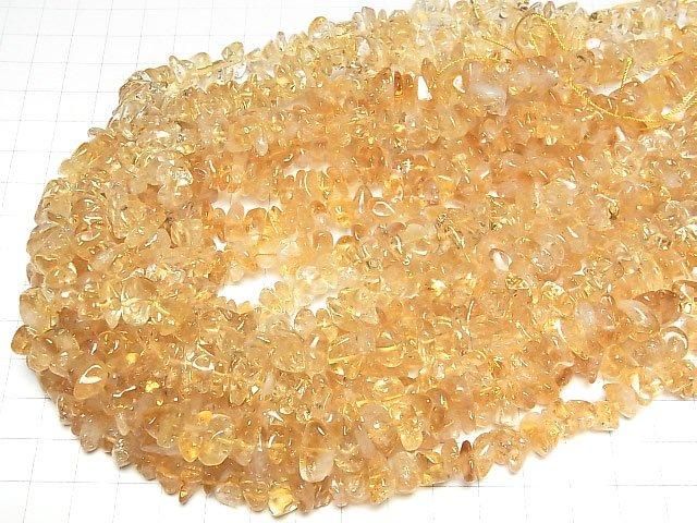 【動画】シトリンAA+ チップ(ミニタンブル) 1連(約40cm) サムネイル4